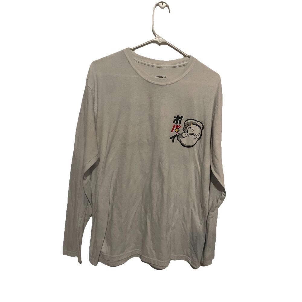 Fresh Laundry T-Shirt Mens Size L Popeye Long Sleeve Crew‎ Neck